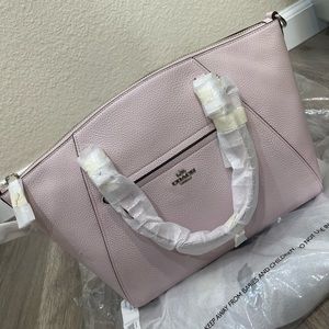 Brand New Coach Pebble Prairie Satchel in Ice Pink